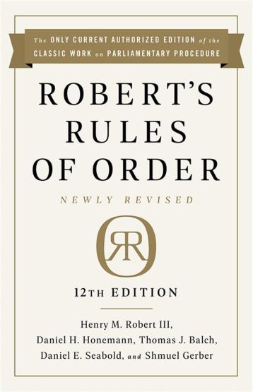 Robert's Rules of Order