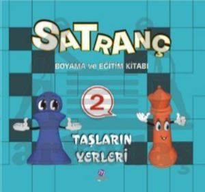 Satranç Boyama Kitabı 2; Taşların Yerleri