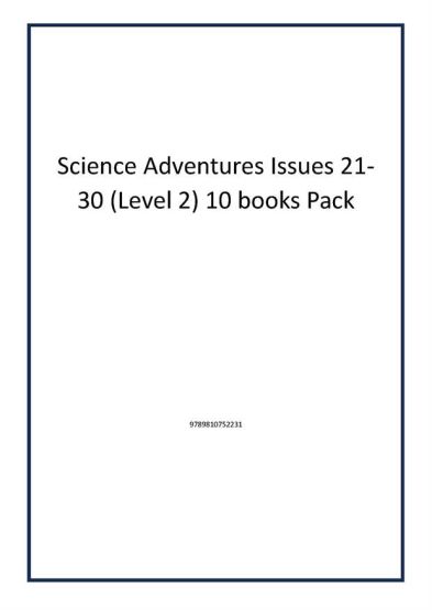 Science Adventures Issues 21-30 (Level 2) 10 books Pack