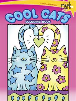 SPARK Cool Cats Coloring Book