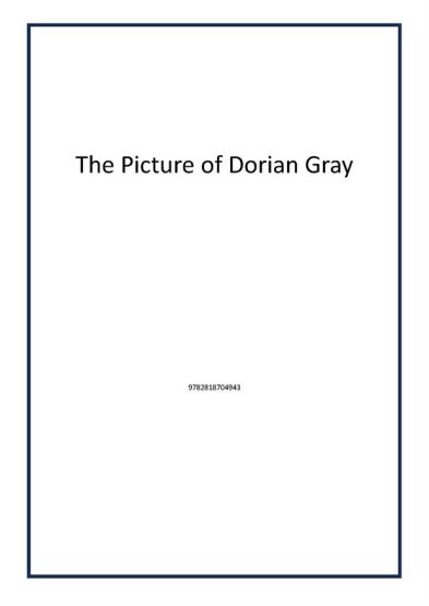 The Picture of Dorian Gray