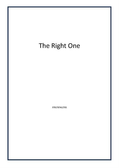 The Right One