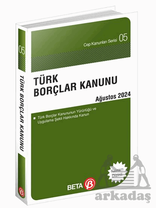 Türk Borçlar Kanunu - Ağustos 2024