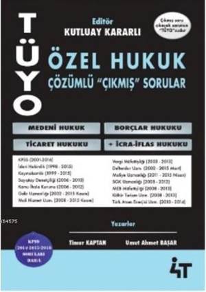 TÜYO Özel Hukuk Çözümlü Çıkmış Sorular