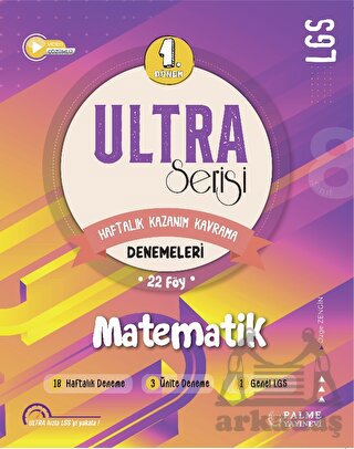 Ultra Serisi LGS 1.Dönem Matematik Denemeleri Palme Yayıncılık