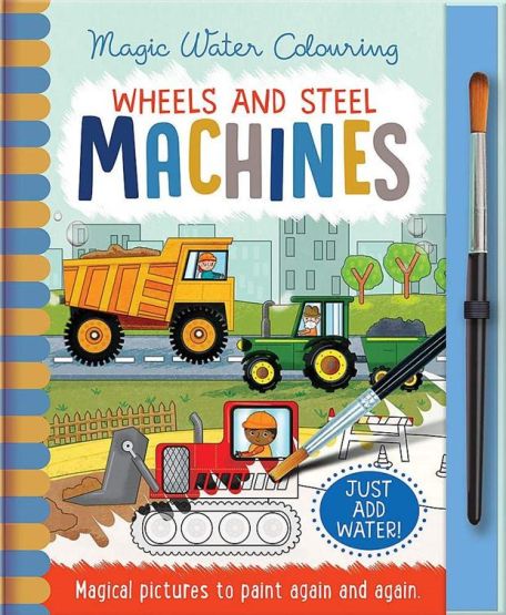 Wheels and Steel - Machines - Magic Water Colouring