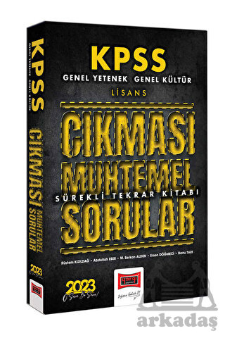 Yargı Yayınları 2023 KPSS GK-GY Çıkması Muhtemel Sorular Sürekli Tekrar Kitabı