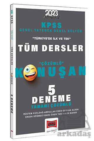 Yargı Yayınları 2023 KPSS GK-GY Tüm Dersler Tamamı Çözümlü 5 Deneme