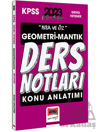 Yargı Yayınları 2023 KPSS Kısa Ve Öz Geometri Ve Sayısal Mantık Konu Anlatımı Ders Notları