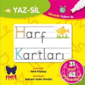 Yaz-Sil Harf Kartları